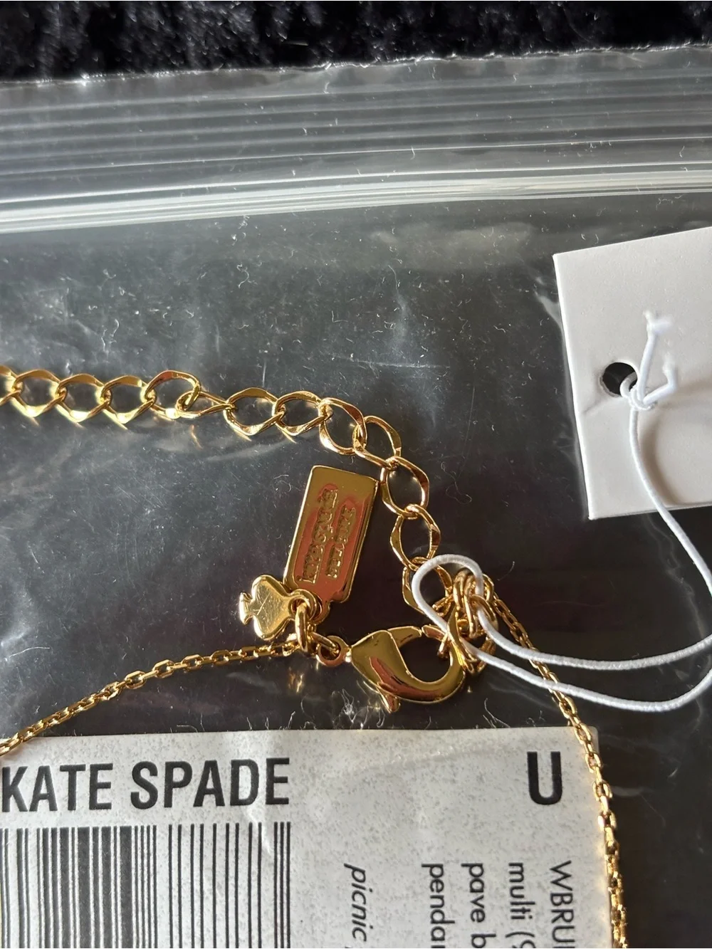 kate spade Gold-tone Bee Pendant Necklace with Yellow and Black Enamel